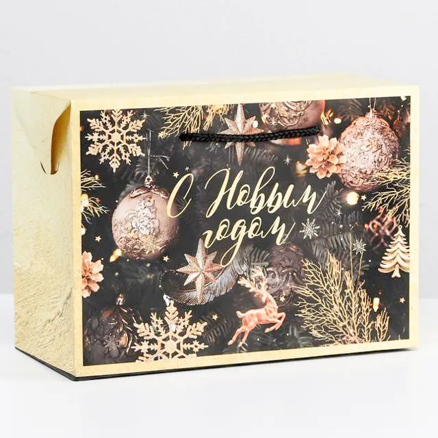 Пакет-коробка 'Новогодняя ночь'