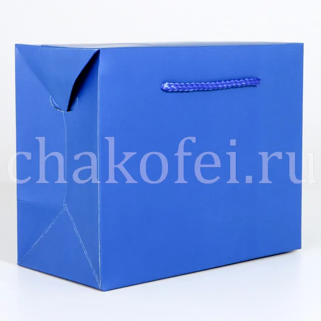 Пакет-коробка 'Синий'